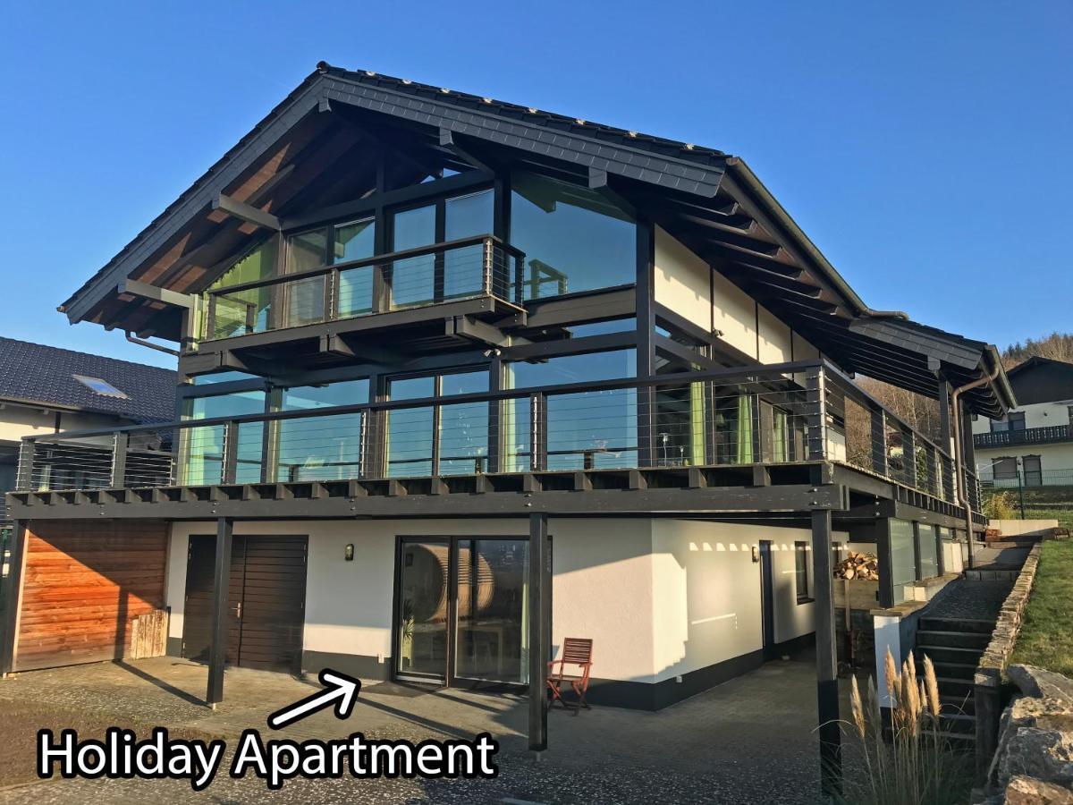 Hunsrueck Valley View Apartment With Cedar Sauna Bruschied Екстериор снимка